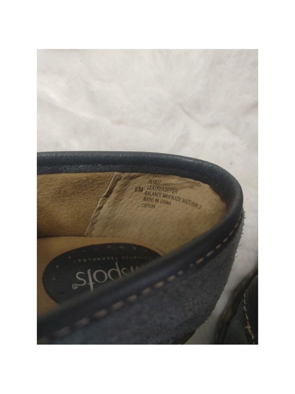 Softspots Womens Blue Suede Leather Slip On Shoes 8M Two Tone - Picture 7 of 10